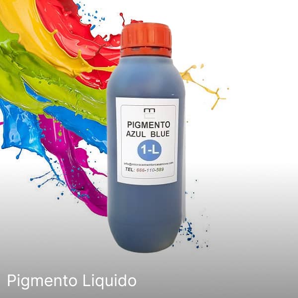 pigmento azul para microcemento 1000 ml