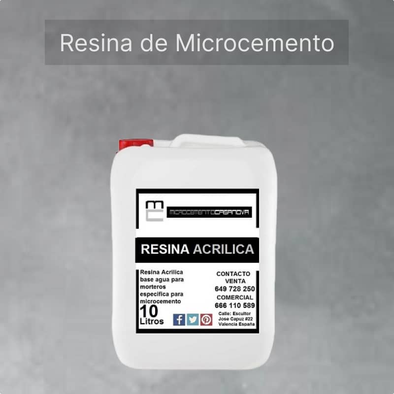 resina de microcemento acrilica