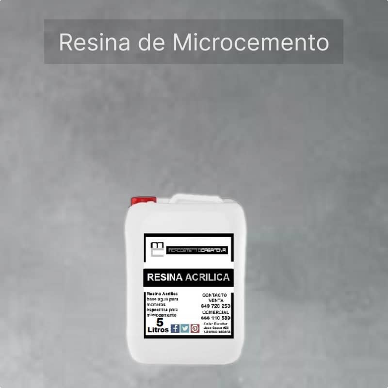 resina de microcemento componente B base agua